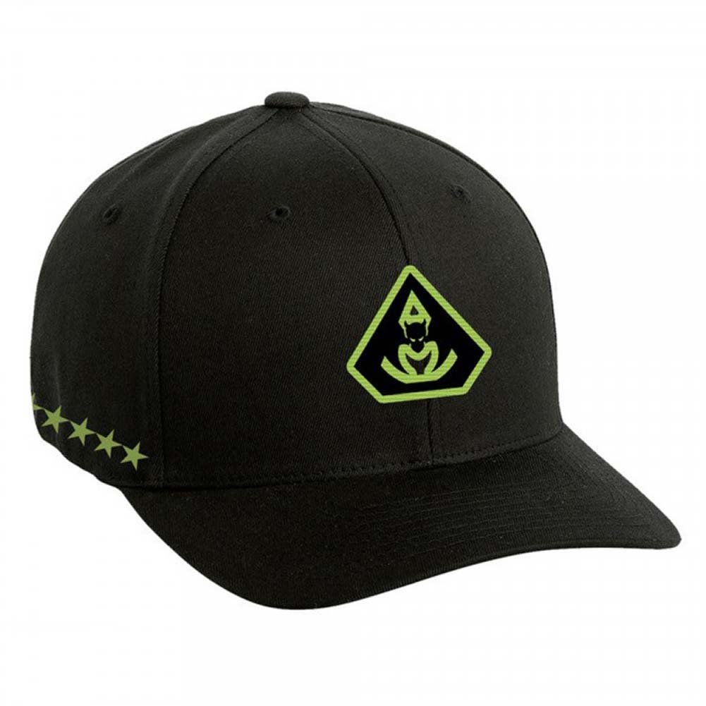 Overkill Tri-Bat Stars Flexfit Hat Baseball Cap Front