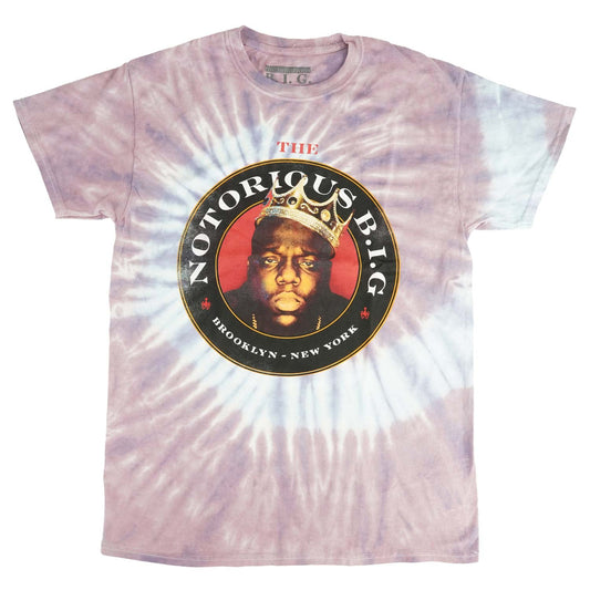 Notorious B.I.G. Circle Tie Dye Tie Dye T-shirt Front