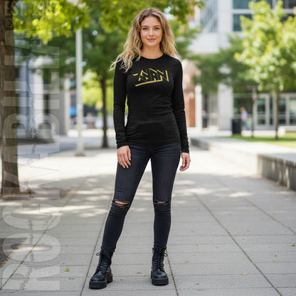 Photo With David Long Sleeve Baby Doll Junior Top