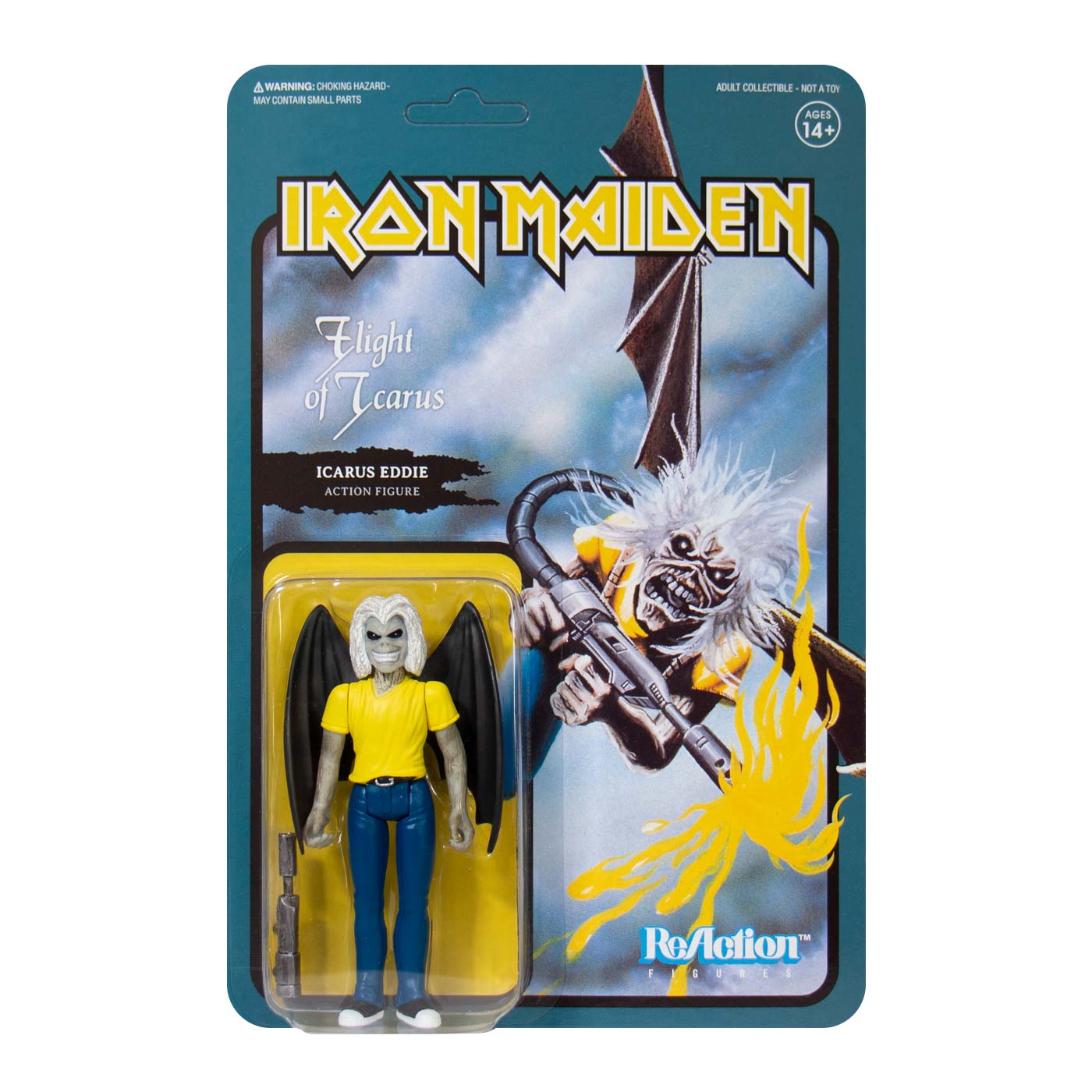 Iron Maiden Super7 Flight of Icarus Eddie (Single Art) 3.75" ReAction Figure Action Figure Front