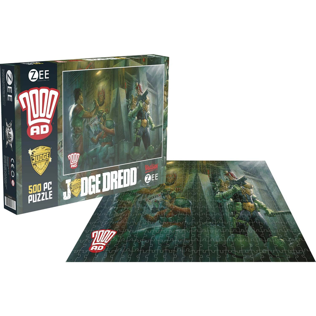 2000 AD Judge Dredd (500 Piece Jigsaw Puzzle) Puzzle Front