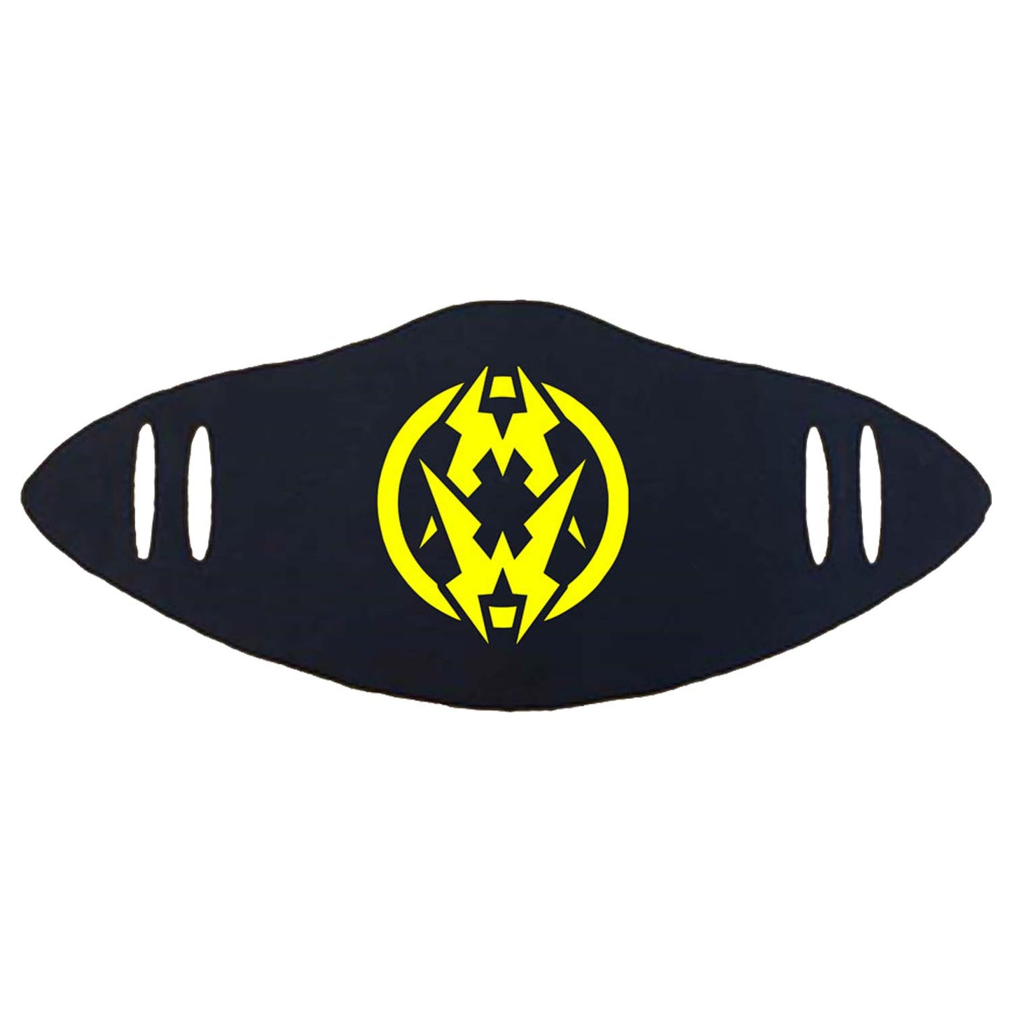 Municipal Waste Yellow Logo (Rockabilia Exclusive) Face Mask Front