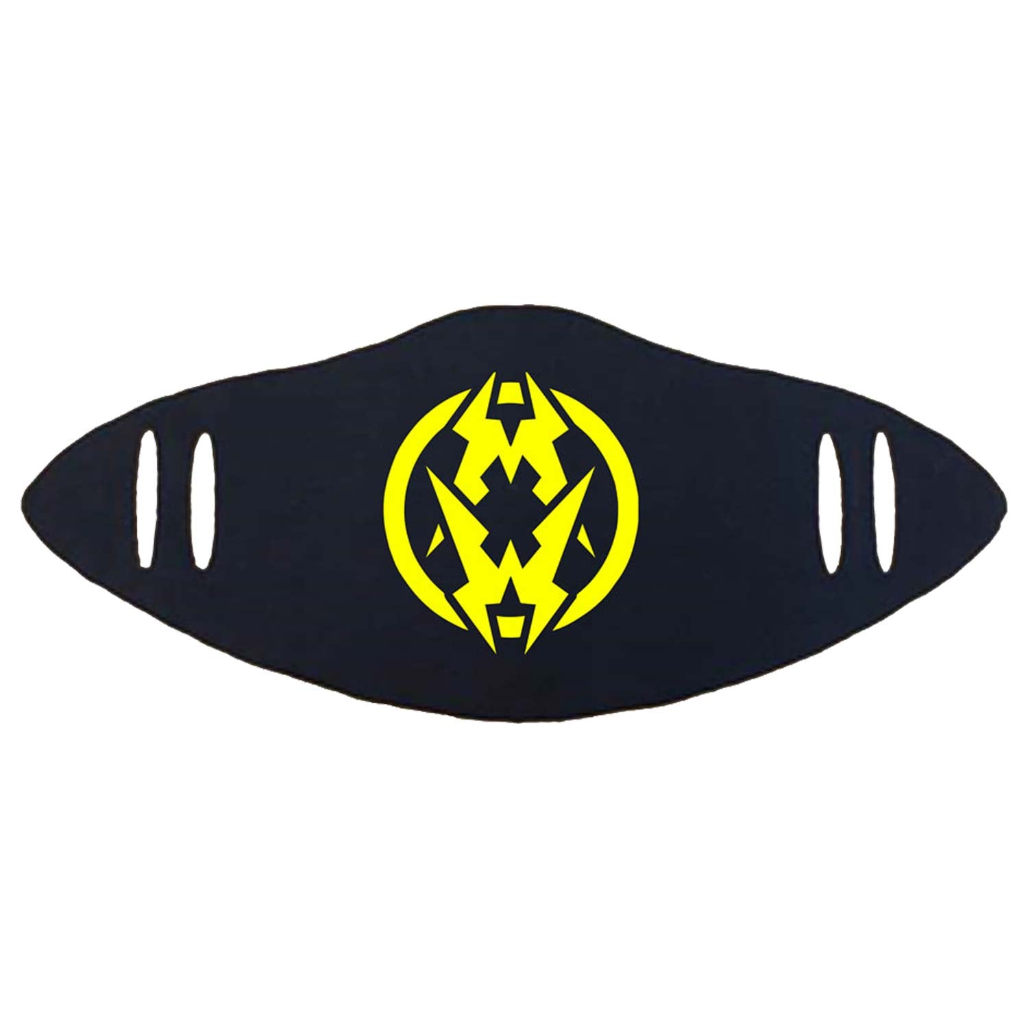 Municipal Waste Yellow Logo (Rockabilia Exclusive) Face Mask Front