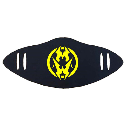 Municipal Waste Yellow Logo (Rockabilia Exclusive) Face Mask Front
