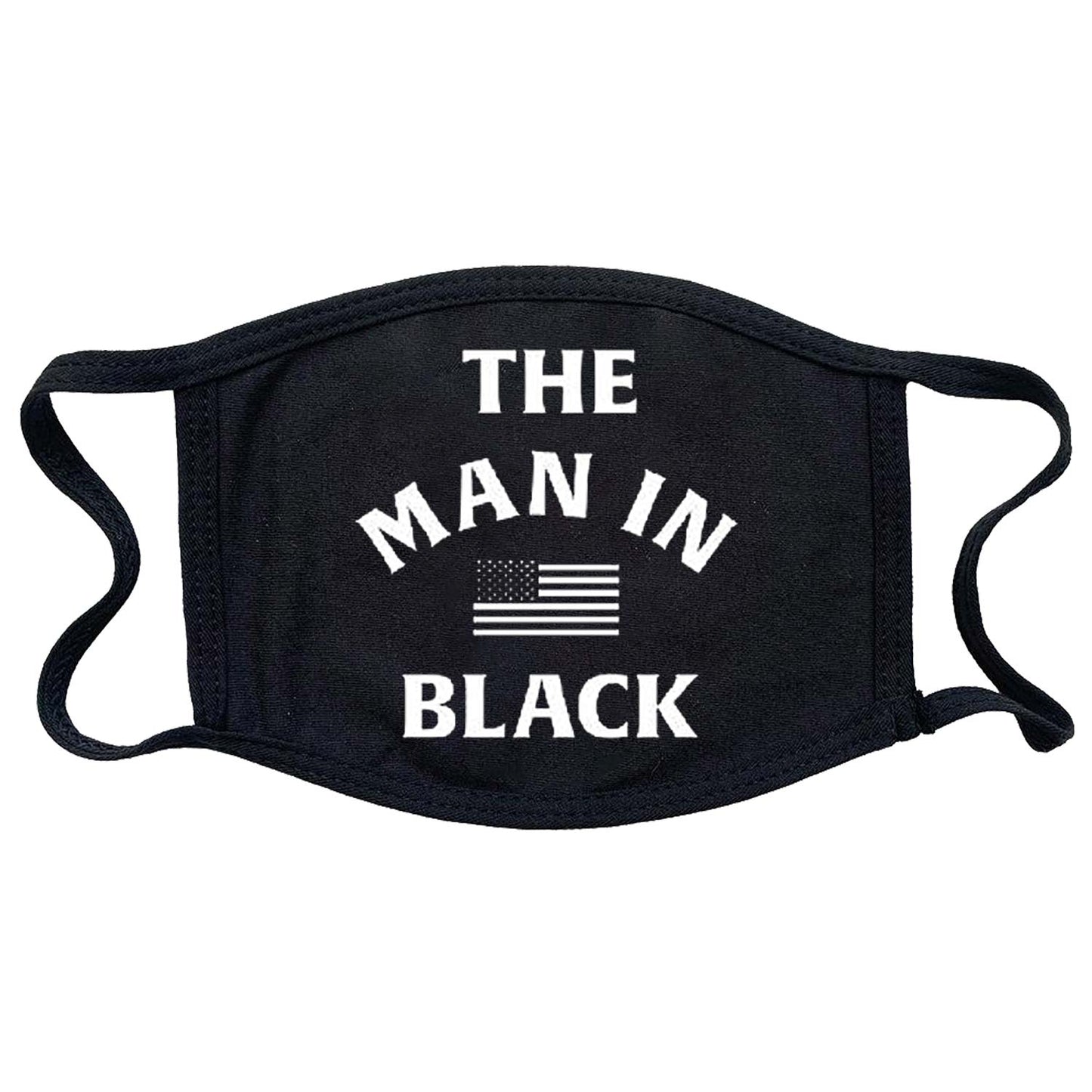 Johnny Cash Man In Black Face Mask Front
