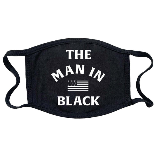 Johnny Cash Man In Black Face Mask Front