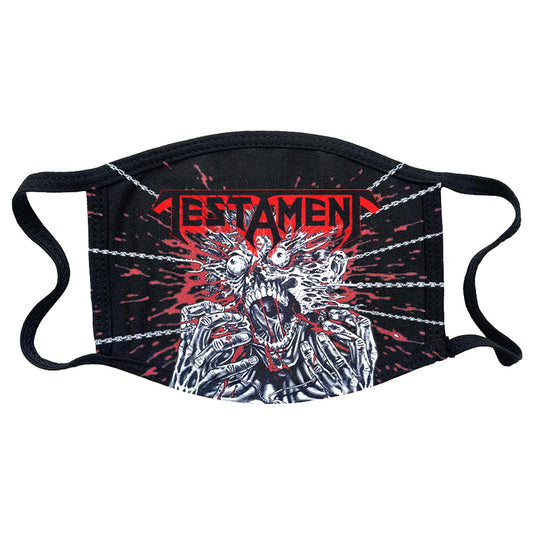 Testament Return to the Apocalyptic City (Rockabilia Exclusive) Face Mask Front