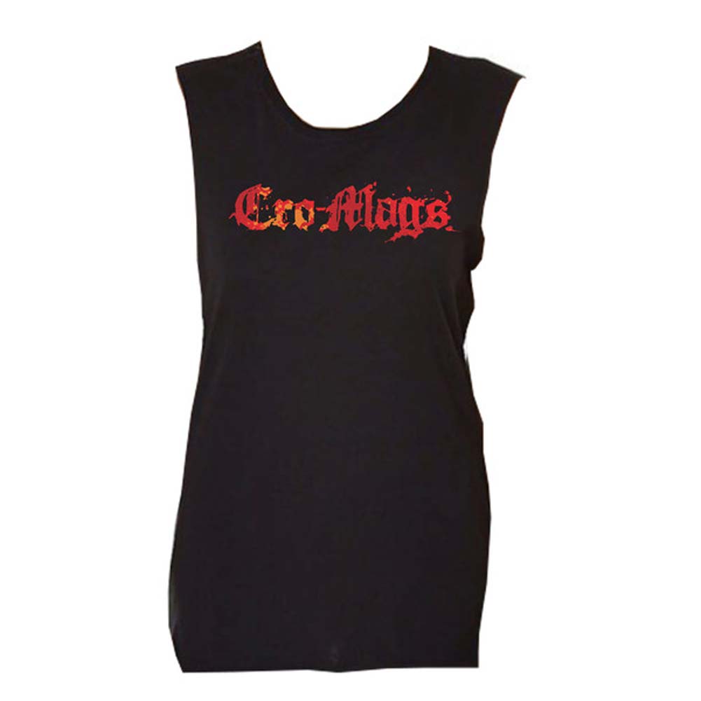 Cro-Mags Fire Logo Women's Tank Junior Top Front