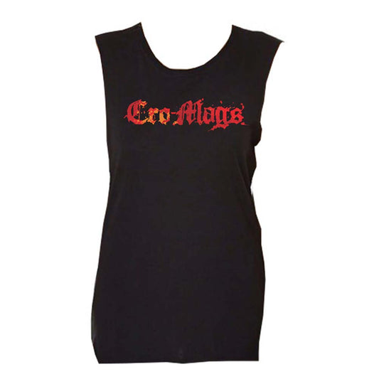 Cro-Mags Fire Logo Women's Tank Junior Top Front