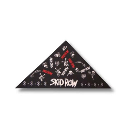 Skid Row Skeleton Parts Half Cut Bandana Front