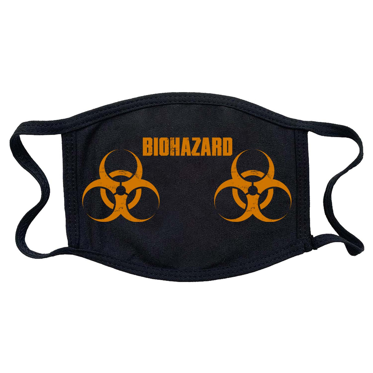 Biohazard Dual Symbols Under Logo (Rockabilia Exclusive) Face Mask Front