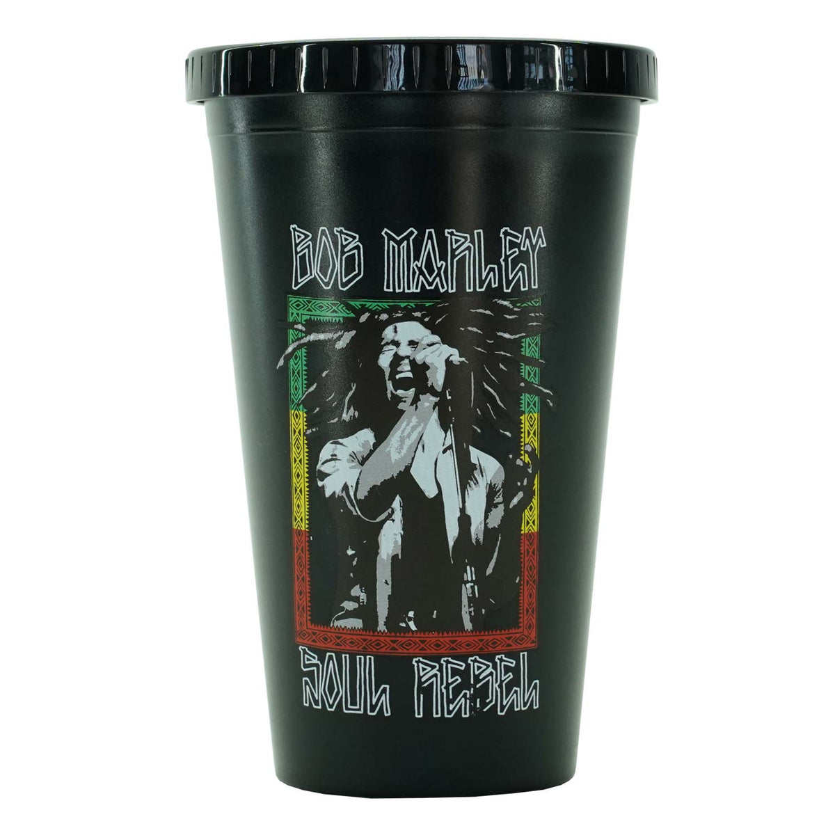 Bob Marley Soul Rebel Straw Tumbler Front