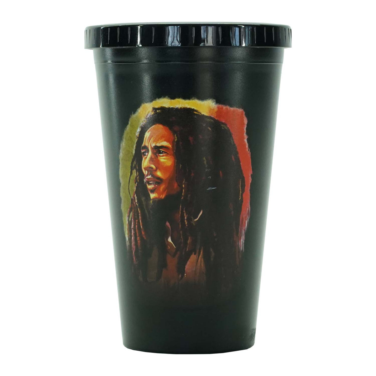 Bob Marley Portrait Straw Tumbler Front