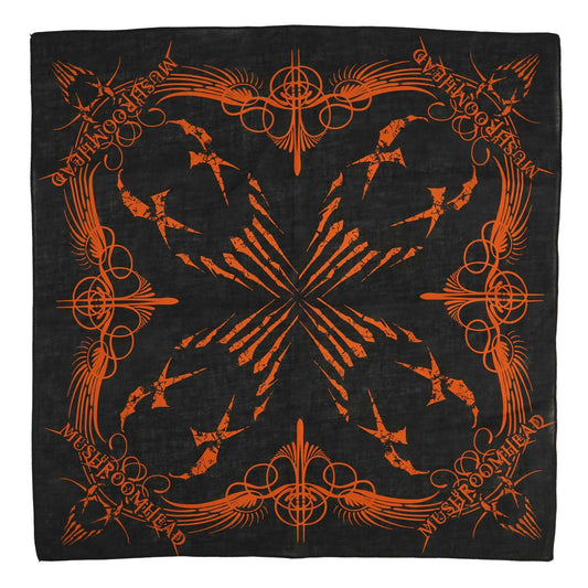Mushroomhead Logo With Orange Print Bandana Front