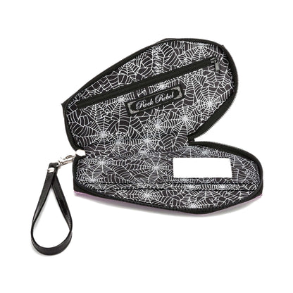 Munsters Glitter Coffin Zip Around Wallet by Rock Rebel Girls Wallet Back