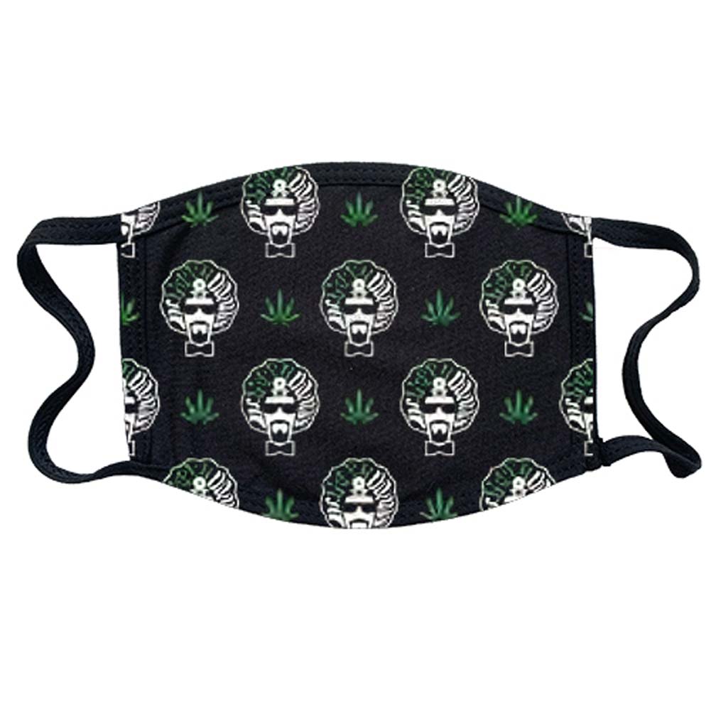Cypress Hill Dr Greenthumb Logo&Weed Face Mask Front