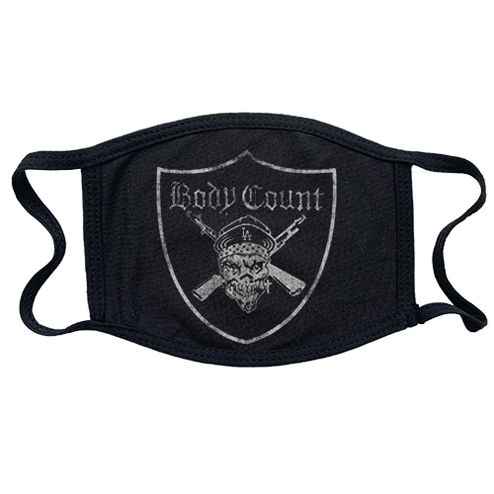Body Count Pirate Logo Black Face Mask Front