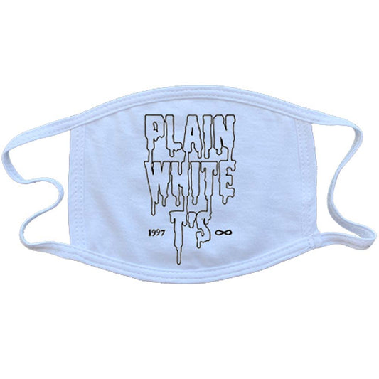 Plain White Ts Drips Face Mask Front