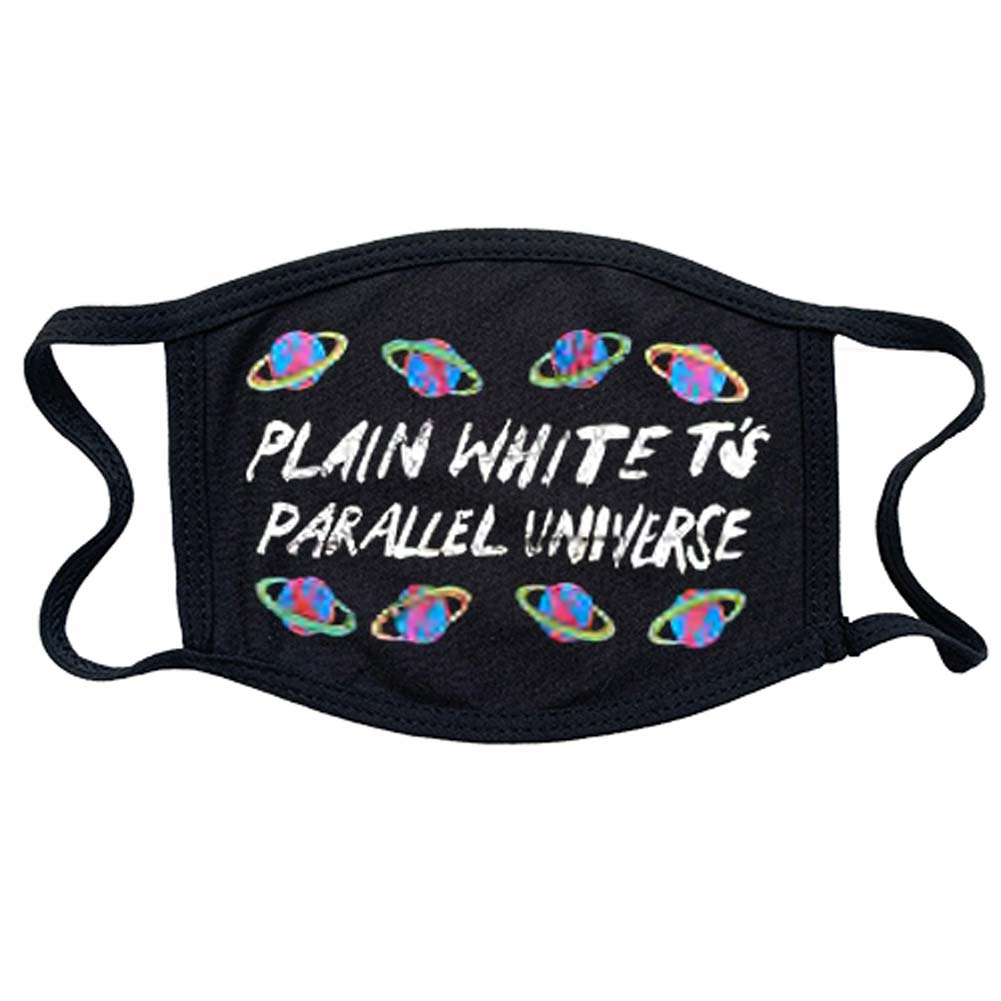 Plain White Ts Parallel Universe Face Mask Front