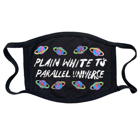 Plain White Ts Parallel Universe Face Mask Front