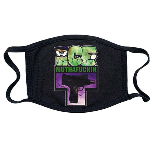 Ice T Uzi Face Mask Front
