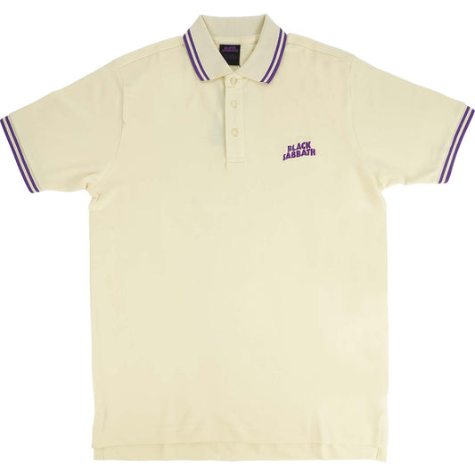 Black Sabbath Wavy Logo (Import) Polo Shirt Front