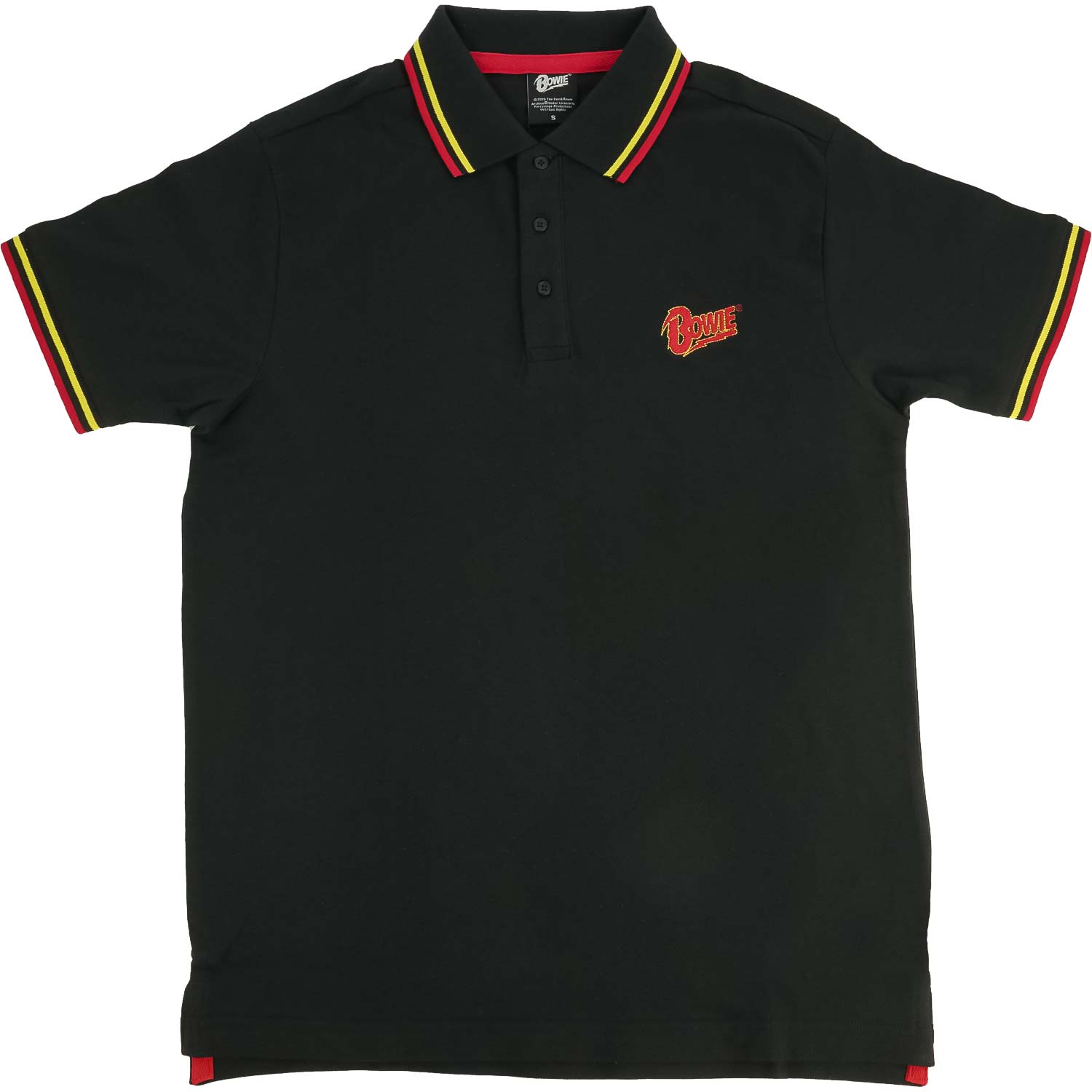 David Bowie Flash Logo (Import) Polo Shirt Front
