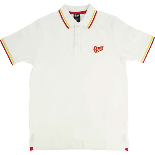 David Bowie Flash Logo (Import) Polo Shirt Front