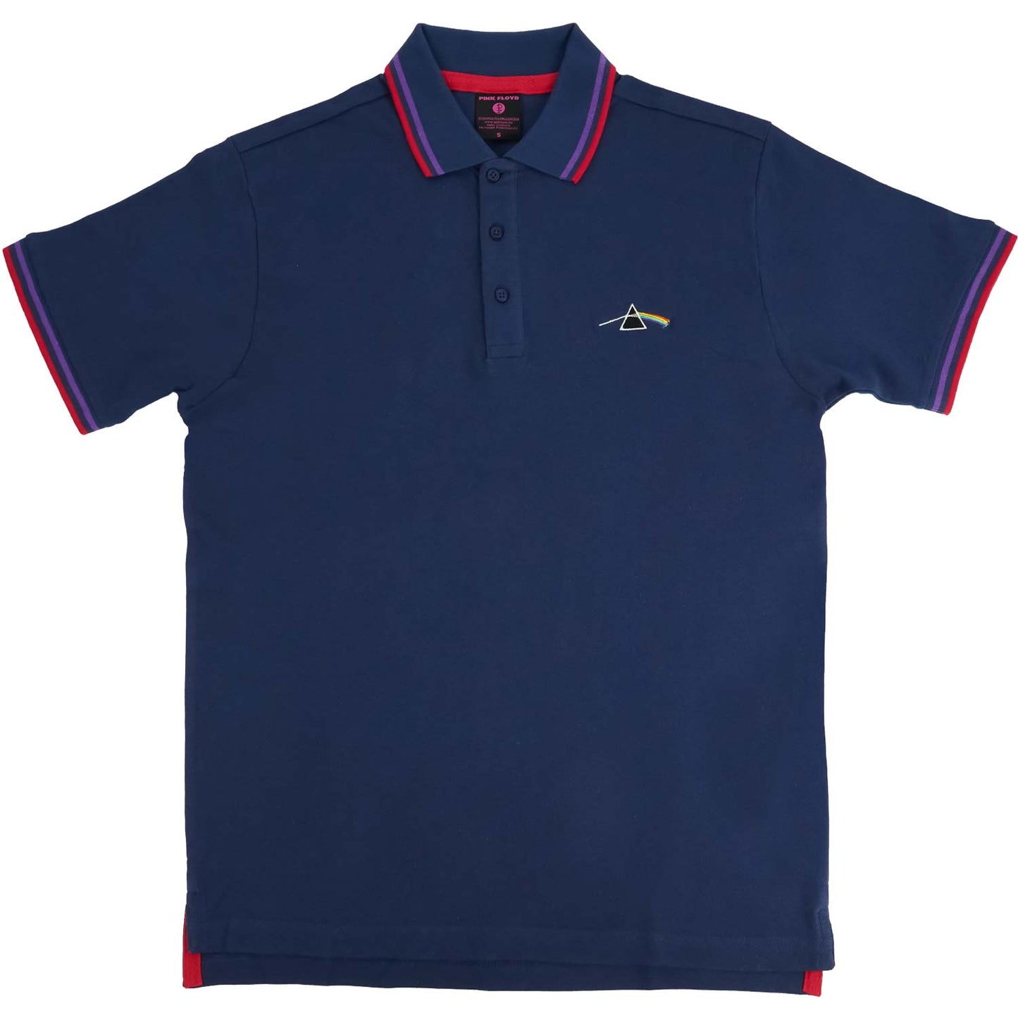 Pink Floyd Dark Side of the Moon Prism Polo Shirt Front