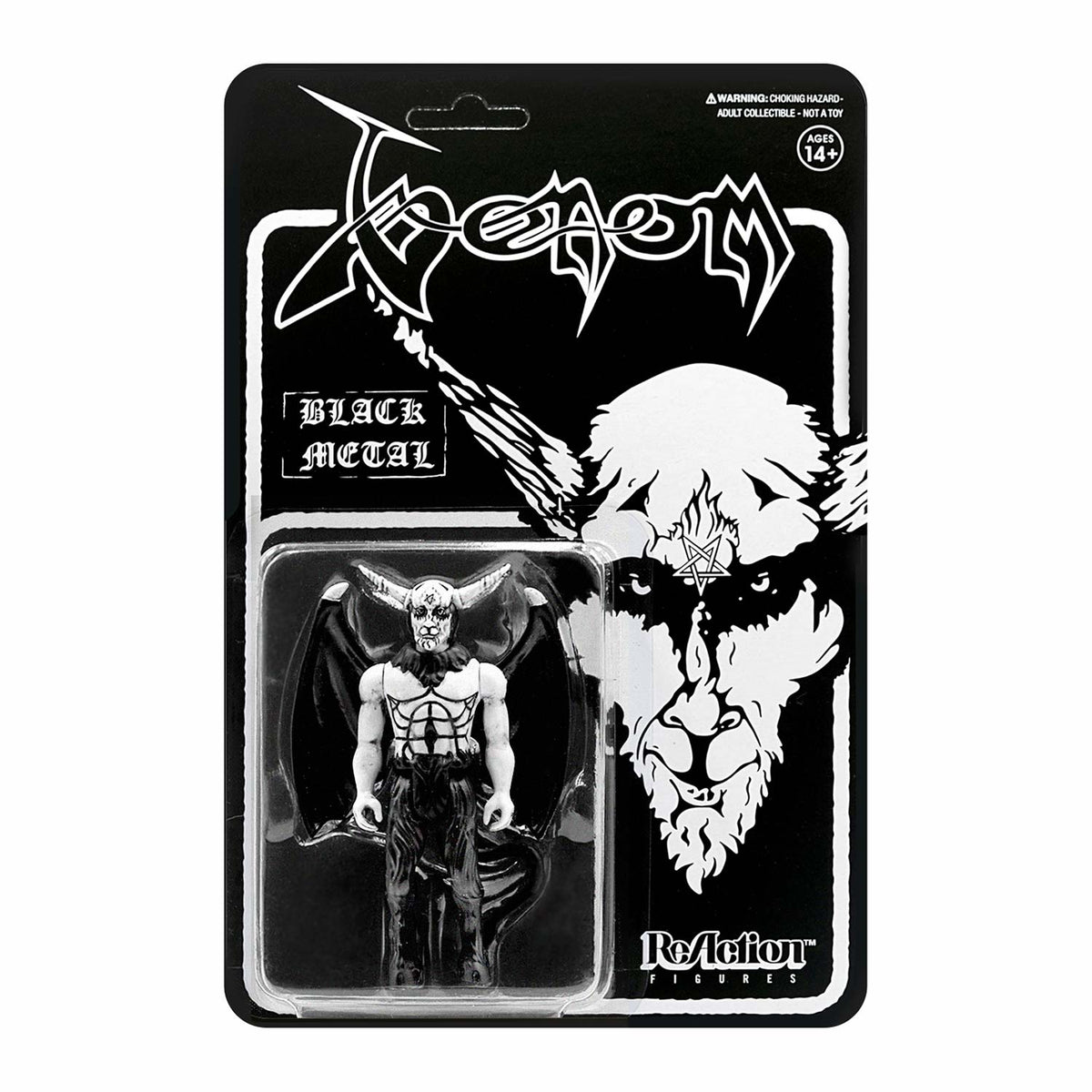 Venom Super7 Black Metal 3.75" ReAction Figure Action Figure Front