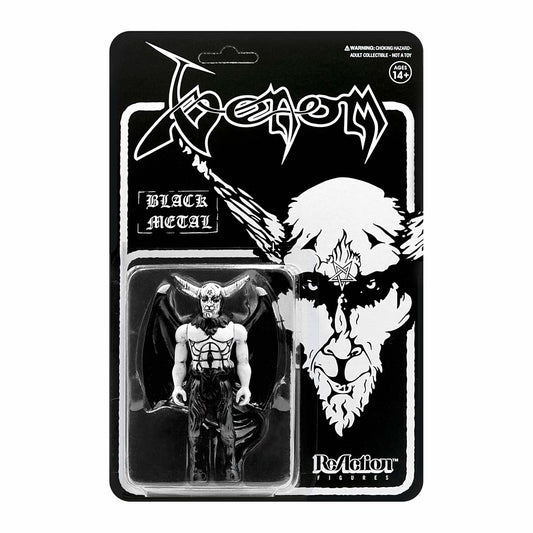Venom Super7 Black Metal 3.75" ReAction Figure Action Figure Front