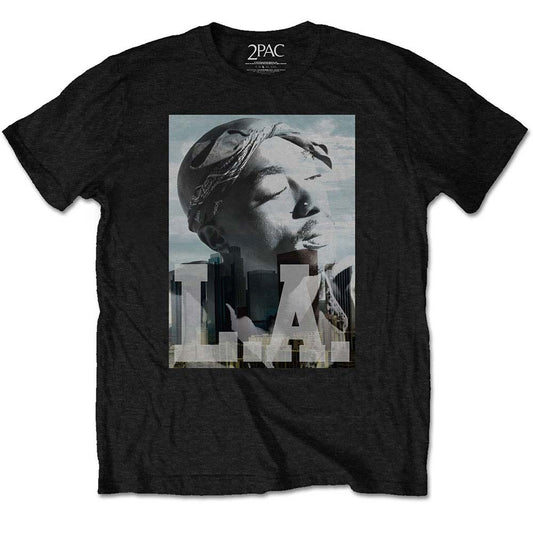 Tupac LA Skyline Kid's Tee Childrens T-shirt Front