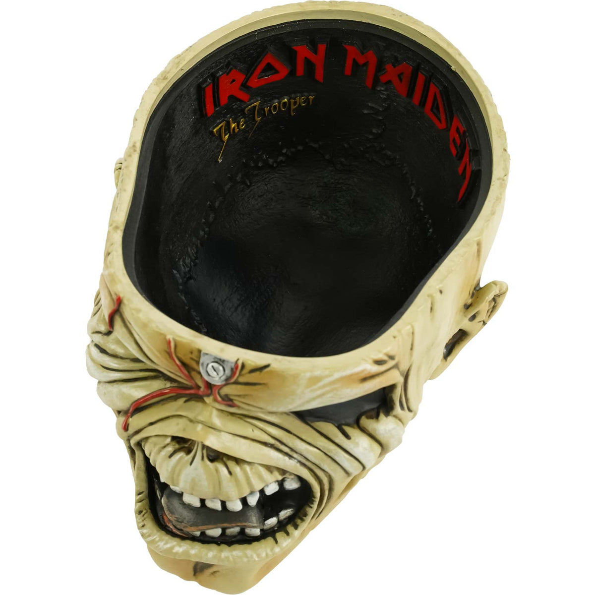 Iron Maiden Eddie The Trooper Head Trinket Box 18cm Box Set Back