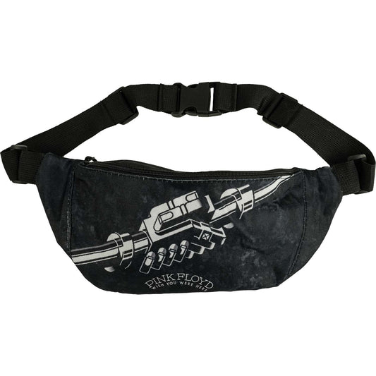 Pink Floyd Wish You Were Here B/W Fanny Pack Backpack Front