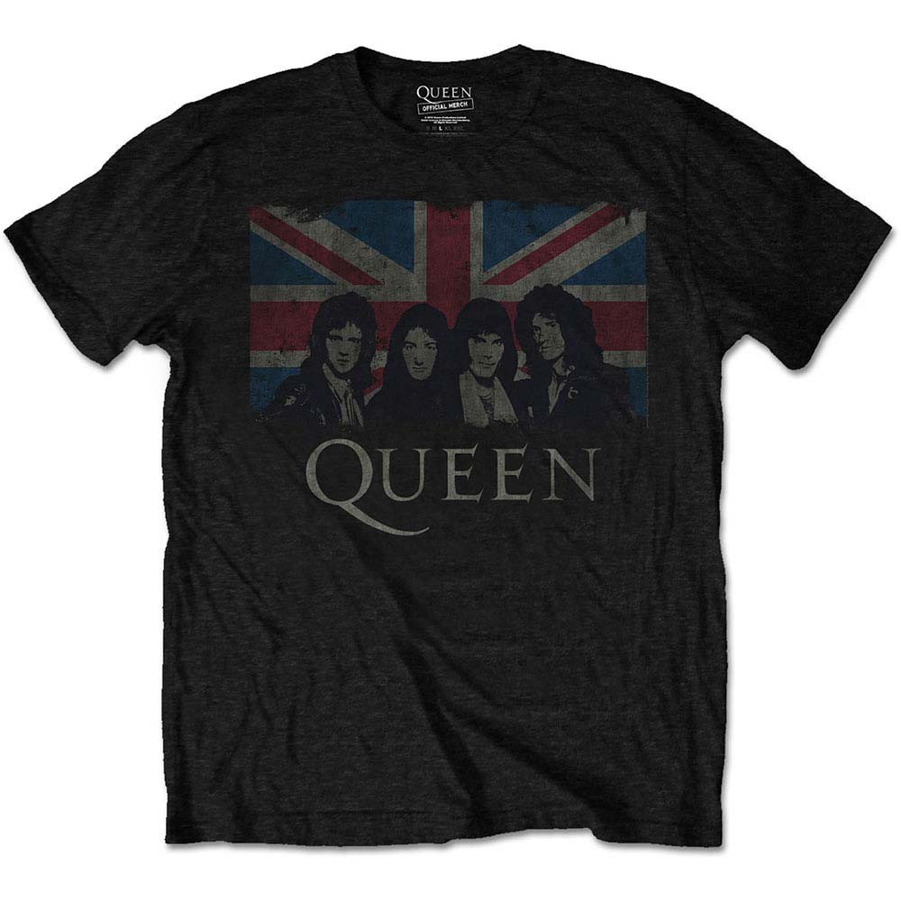 Queen Vintage Union Jack Kid's Tee Childrens T-shirt Front