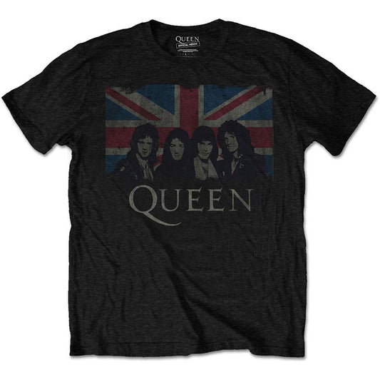 Queen Vintage Union Jack Kid's Tee Childrens T-shirt Front