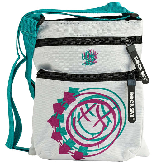 Blink 182 Smiley White Body Bag Backpack Front