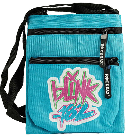 Blink 182 Logo Blue Body Bag Backpack Front