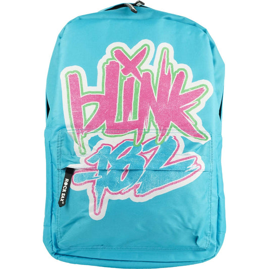 Blink 182 Logo Blue Classic Backpack Front