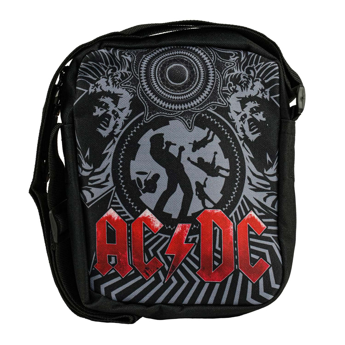 AC/DC Black Ice Crossbody Bag Backpack Front