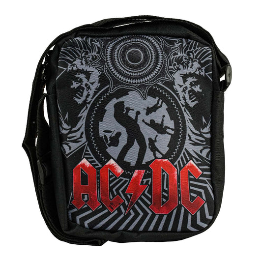 AC/DC Black Ice Crossbody Bag Backpack Front