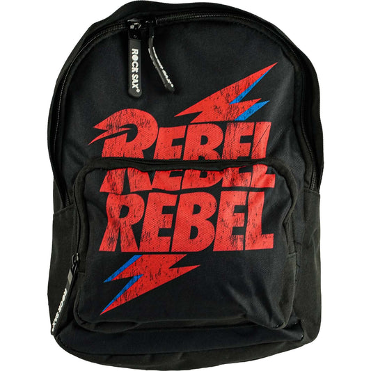 David Bowie Rebel Rebel Kids Bag Backpack Front