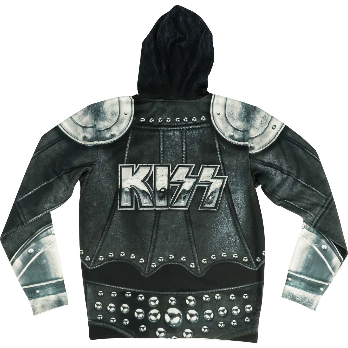 KISS The Demon Full Hoodie Zippered Hooded Sweatshirt Back