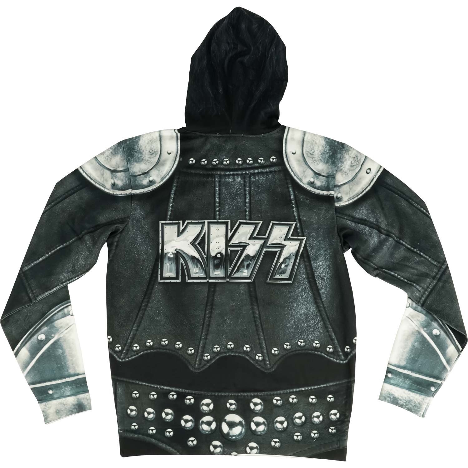 KISS The Demon Full Hoodie Zippered Hooded Sweatshirt Back