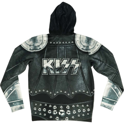 KISS The Demon Full Hoodie Zippered Hooded Sweatshirt Back