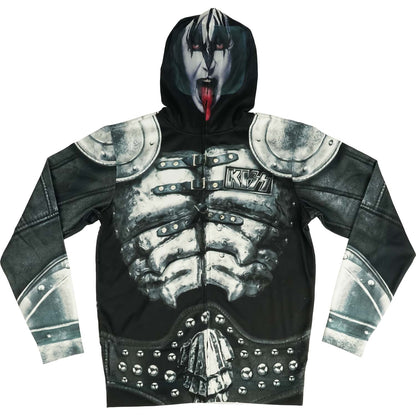 KISS The Demon Full Hoodie Zippered Hooded Sweatshirt Front
