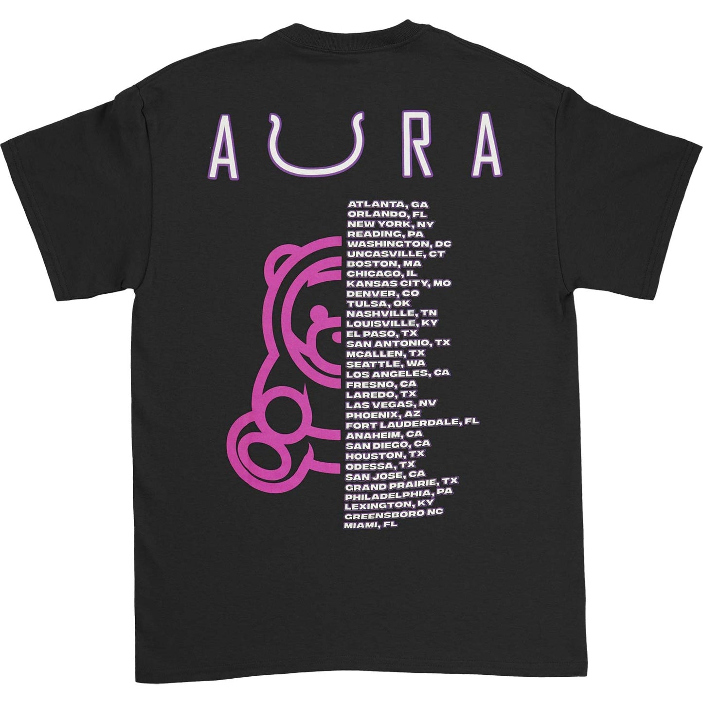 Ozuna Aura Tour Black Tee T-shirt Back