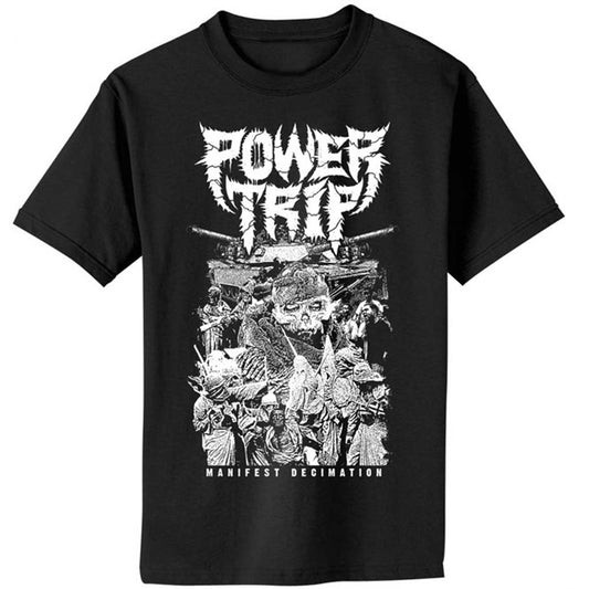 Power Trip Manifest Decimation War Shirt Slim Fit T-shirt Front