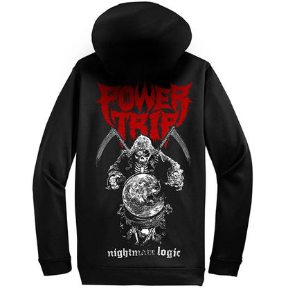 Power Trip Reaper ZIP UP HOODIE Zippered Hooded Sweatshirt Back