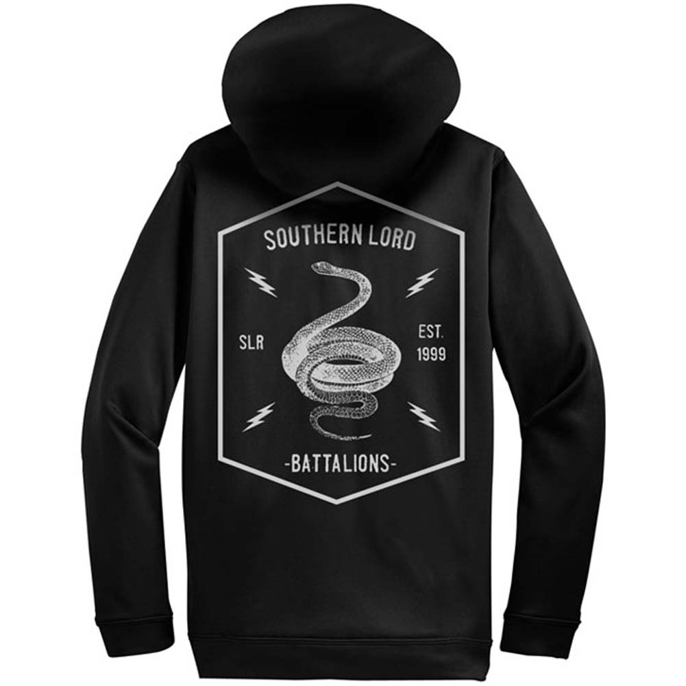 Southern Lord Battalions ZIP UP HOODIE Zippered Hooded Sweatshirt Back